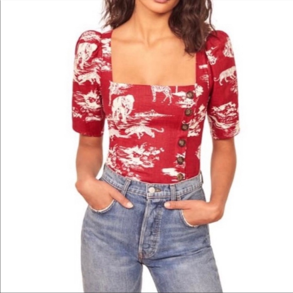 Reformation smock top size 6
